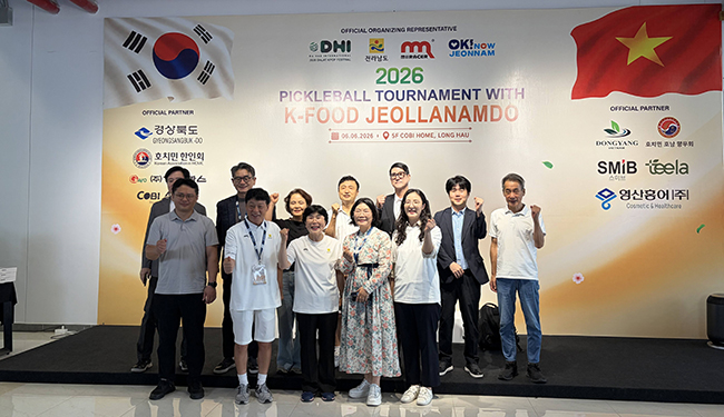 전남도, 베트남서 피클볼대회로 K-푸드 매력 알렸다